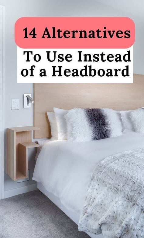 Bed No Headboard Ideas, Beds Without Headboards Ideas, Fake Headboard, Bed No Headboard, Traditional Headboard, Bed Headboard Ideas, Bed Without Headboard, Floating Headboard, Headboard Alternative