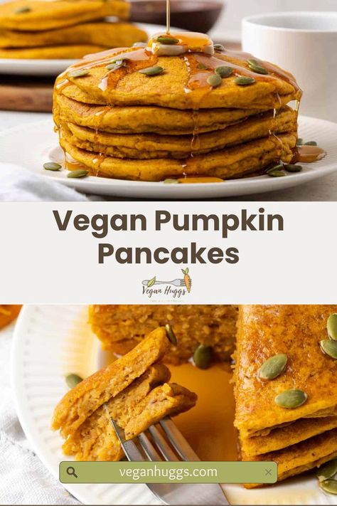 Bring the cozy essence of winter to your table with these warm and fluffy Vegan Pumpkin Pancakes. Packed with comforting autumn spices and plant-based goodness, this satisfying breakfast will delight both kids and adults alike. Perfect for crisp mornings or a festive weekend treat! #VeganPumpkinPancakes #FallRecipes #VeganBreakfastIdeas #PlantBasedCooking #PumpkinLovers #CozyFallVibes #HealthyBreakfast #AutumnSpices #VeganComfortFood #KidFriendlyRecipes Vegan Pumpkin Pancakes, Autumn Spices, Hundreds And Thousands, Pumpkin Pancakes, Vegan Pancakes, Fresh Recipes, Vegan Comfort Food, Fall Spices, Vegan Pumpkin