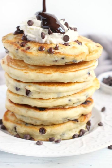 Small Batch Chocolate Chip Pancakes, Mini Chocolate Pancakes, Choc Chip Pancakes Easy, Buttermilk Chocolate Chip Pancakes, Choco Chip Pancakes, Best Chocolate Chip Pancakes, Easy Chocolate Chip Pancakes, Fluffy Chocolate Chip Pancakes, Chocolate Chips Pancakes