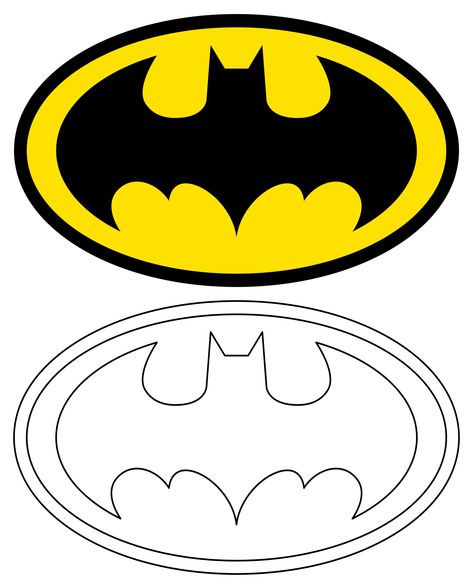 Printable Batman Logo Batman Signal Tattoo, Free Batman Svg, Batman Design Ideas, Batman Svg Free Cricut, Batman Outline, Batman Font, Printable Batman Logo, Pumpkin Template Printable, Batman Logos