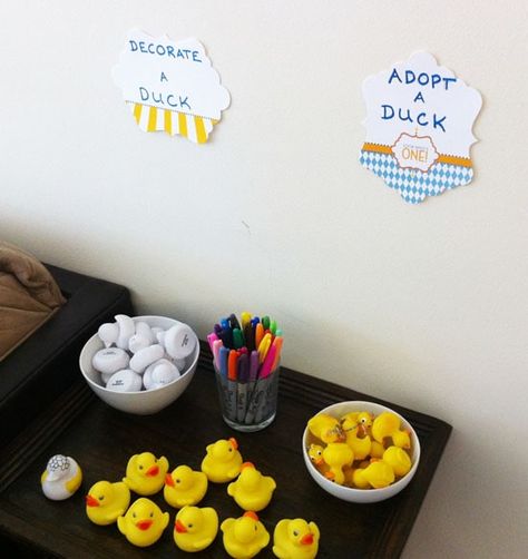 Duck Birthday Theme, Baby Shower For Men, Ducky Party, Rubber Ducky Party, Rubber Ducky Birthday, Rubber Duck Birthday, Ducky Baby Showers, Ducky Baby Shower, Rubber Ducky Baby Shower