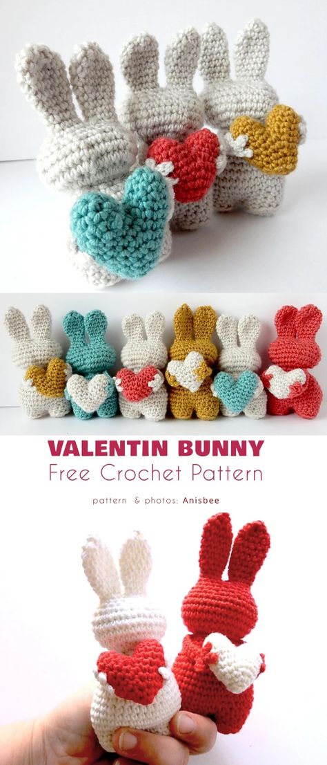 Valentine Crochet Amigurumi, Crochet Valentine Gift Ideas, Valentines Knitting Patterns Free, Valentines Crochet Gift For Boyfriend, Crochet Patterns For Valentine's Day, Love Crochet Pattern Free, Crochet Ideas Valentines, Crochet Gifts For Valentines Day, Crochet Valentines Amigurumi