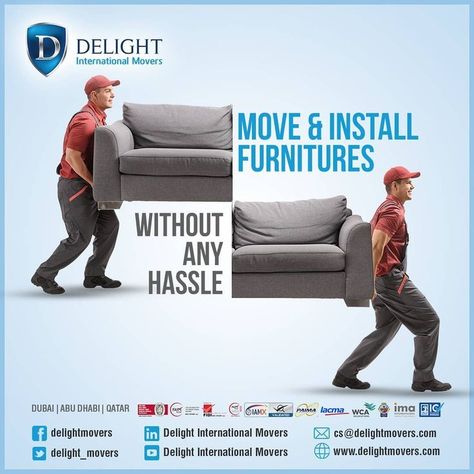 furniture movers dubai-Delight International Movers Packers And Movers Creative Ads, Furniture Creative Ads, Logistics Design, Dubai Office, Moving To Italy, Office Relocation, Office Moving, House Moving, Best Movers