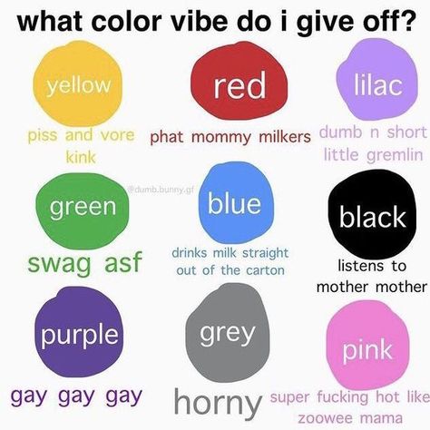 What Vibes Do I Give Off Chart, Which Vibe Am I, What Color Am I, Haikyuu X Reader, Black Swag, Bad Memes, Color Vibe, Things To Do When Bored, Funny Blogs