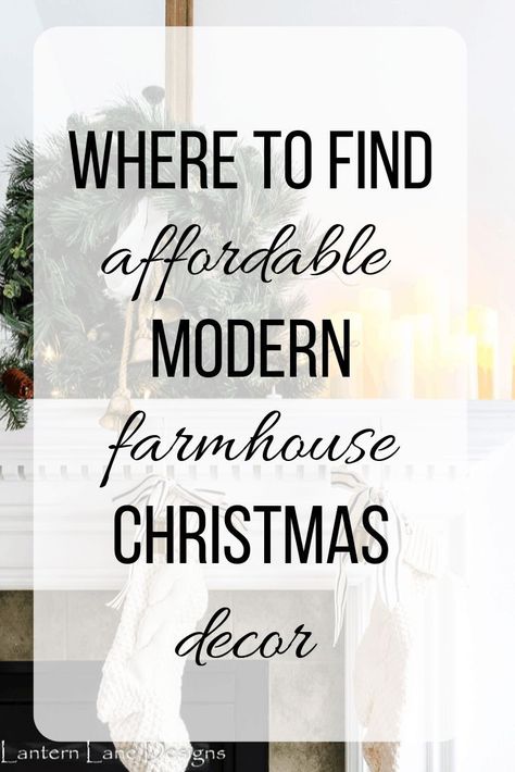 Modern Farmhouse Christmas Decor Ideas, Vintage Farmhouse Christmas, Modern Farmhouse Christmas Decor, Modern Farmhouse Christmas, Affordable Farmhouse, Farmhouse Christmas Decor Ideas, Diy Porch Decor, Affordable Christmas Decorations, Farmhouse Style Lighting