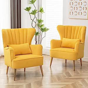 Wingback Armchair, Single Sofa Chair, Upholstered Accent Chairs, Lazy Sofa, Contemporary Chairs, Mid Century Modern Chair, Single Chair, Sofa Colors, Velvet Armchair