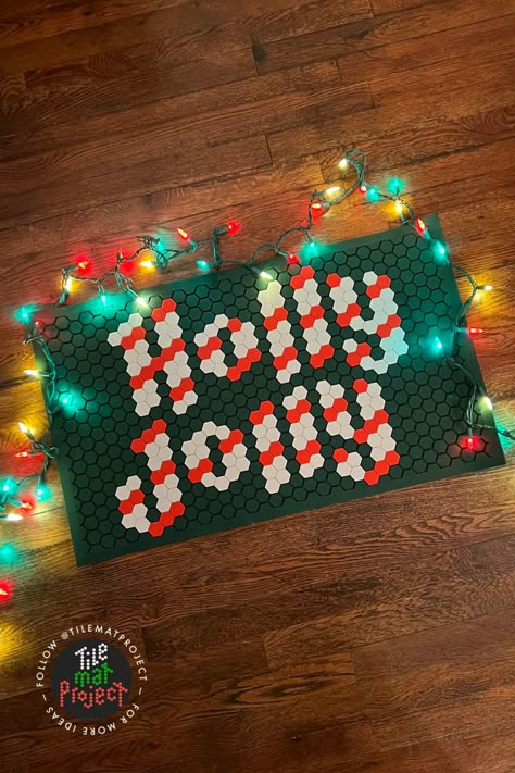 Letterfolk Christmas, Tilemat Letterfolk Christmas, Tile Mat Christmas Ideas, Christmas Tile Mat Ideas, Letterfolk Mat Ideas, Letterfolk Christmas Mat, Christmas Letterfolk Mat, Tile Mat Christmas, Tile Mat