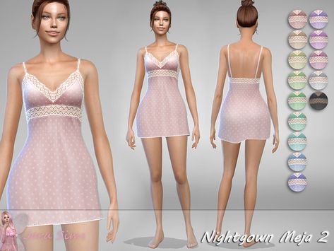 Jaru Sims' Nightgown Meja 2 Sims Nightgown, Sims Cc Nightwear, Nightgown Sims 4 Cc, Sims 4 Nightgown Cc, Sims 4 Cc Nightgown, Sims 4 Nightgown, Sims 4 Cc Nightwear, Sims 4 Cc Pjs, Sims Wardrobe