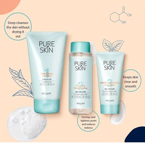 Pure skin Face wash, purifying toner and face lotion #glowhubflame #followformore #foryou #facewash #photooftheday #Pakistan #today #trending Pure Skin Oriflame, Pure Skin, Face Lotion, May 22, Face Skin, Face Wash, Toner, Pakistan, Lotion