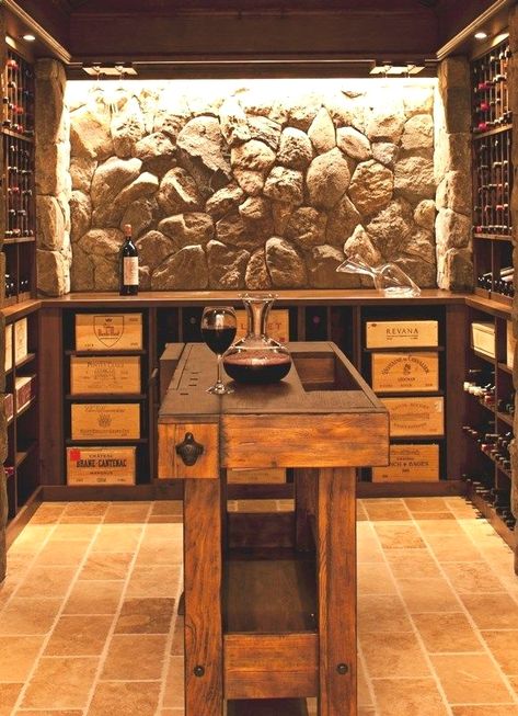 Backlit Stone, Crate Shelving, Wine Cellar Inspiration, Zigarren Lounges, Cellar Ideas, Wine Cellar Basement, Underground Bar, Wine Closet, Wine Cave