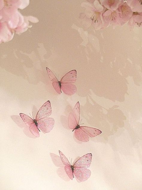 Pink Butterfly Wallpapers Aesthetic : Find Images Of Pink Butterfly Bedroom, Fairy Dust, Bedroom Accessories, Butterflies, Bedroom, Flowers, Wall, Pink