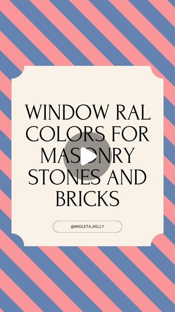 Abbeyfeale Interiors on Instagram: "Are you struggling to match your window frame colors with your masonry? I’ve got you covered! Save this post for later, for when you need to decide on the ideal window frame colors for your home. 🏡💡 #WindowFrameColors #IrishMasonry #HomeDesign #RALColors #mansory #exterior #exteriordesign #colours #wioletakelly" Coloured Window Frames, Window Frame Colours, Ral Colours, July 11, Window Frame, Exterior Colors, Exterior Paint, Exterior Design, Paint Colors