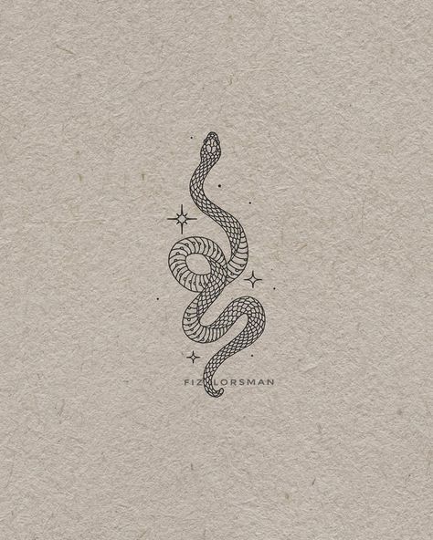 Curious Tattoo, Bio Drawing, Snake Tattoo Design, Stylist Tattoos, Modern Tattoos, Discreet Tattoos, Dainty Tattoos, Snake Tattoo, Simplistic Tattoos