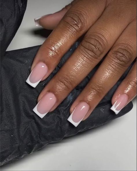 Nails Coffin Short, Russian Manicure, Acrylic Nails Nude, Acrylic Toe Nails, Spring Nail Trends, French Tip Acrylic Nails, Work Nails, Short Square Acrylic Nails, Dope Nail Designs