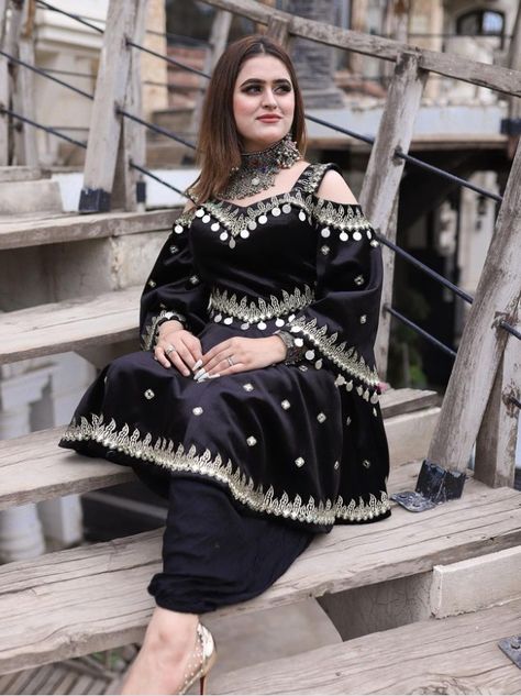 Afghani Clothes New Design Pathani Frock, Afghani Dresses, Afghani Dress, Afghani Clothes, Balochi Dress, Afghan Fashion, Afghan Clothes, Women Dresses Classy