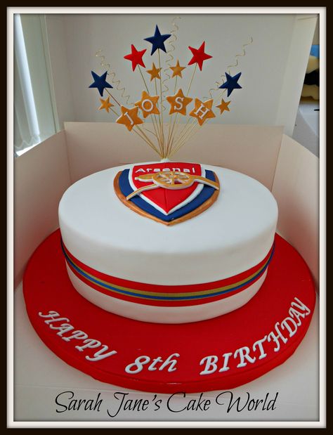 Arsenal Birthday Cake, Arsenal Cake, Soccer Cakes, Sports Cakes, Soccer Cake, Sport Cakes, 30 Birthday, 30 Birthday Cake, Football Cake