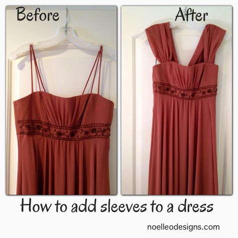 step by step tutorial: how to add sleeves to a strapless dress Adding A Gusset To A Dress, How To Make A Strapless Dress Modest, Add Sleeves To Halter Dress, Add Straps To Dress, How To Add Straps To A Dress, Adding Straps To Strapless Dress Diy, Adding Straps To A Strapless Dress, How To Make A Spaghetti Strap Dress Modest, Adding Sleeves To A Dress