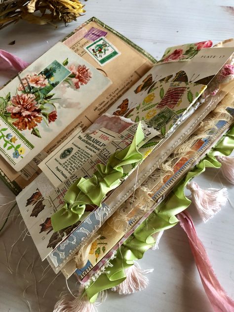 Boho Journal Ideas, Boho Junk Journal, Boho Journal, Handmade Journals Diy, Journal Collection, Altered Book Journal, Keepsake Journal, Diy Journal Books, Bookmaking