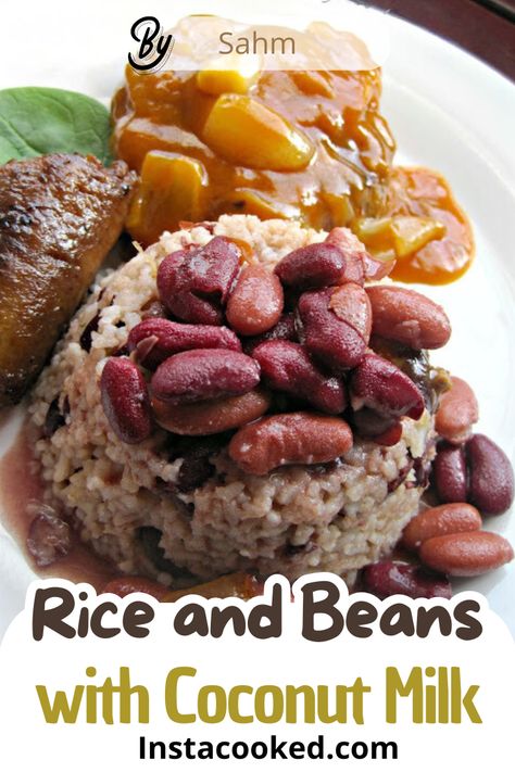 Enjoy a flavorful Rice and Beans with Coconut Milk recipe. A perfect side dish with a creamy coconut twist. Ready in under 45 minutes! Rice Recipes Side, Flavorful Rice, Rice And Beans Recipe, Rice Side, Dirty Rice, Rice And Beans, Coconut Milk Recipes, Recipe Simple, Coconut Rice