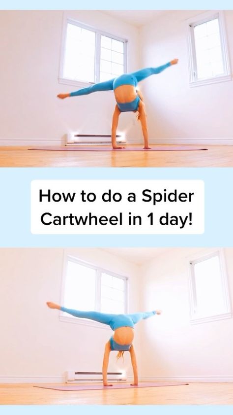 Anna McNulty on Instagram: “How to do a spider cartwheel! Full tutorial on my YouTube 💙  outfit: @gymshark @gymsharkwomen   #reels #acro #flexibility #flexible” Anna Mcnulty, Gymnastics Tricks, Flexibility Workout, Dance Moves, Dance Choreography, Gymnastics, One Day, Home Decor Decals, On Instagram