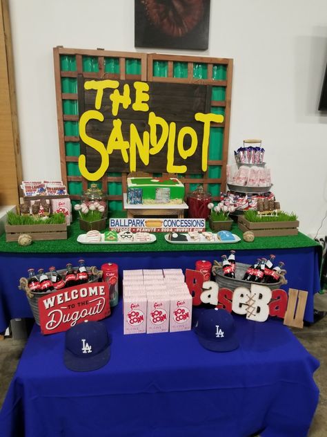 Sandlot 2nd Birthday Party, The Sandlot Birthday Cake, Sandlot Movie Night, Sand Lot Birthday, Sandlot Party Ideas, Sandlot Cake, Sandlot Birthday Cake, Sandlot Birthday, Sandlot Themed Birthday Party