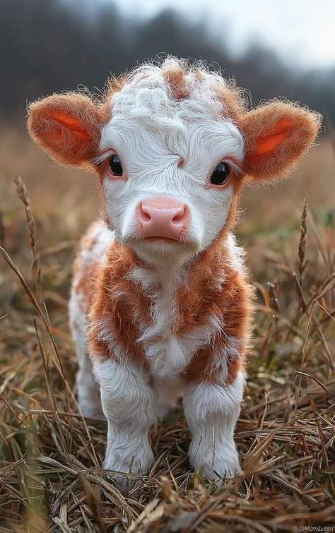 Baby Highland Cow, Fluffy Cows, Cow Pictures, Baby Cow, Basic Needs, Barnyard Animals, Baby Cows, Pretty Animals