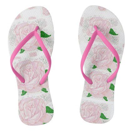 #pink - #walking on roses flip flops Pink Tropical Flip Flops For Summer, Pink Tropical Open Toe Flip Flops, Pink Non-slip Open Toe Flip Flops, Cheap Pink Non-slip Flip Flops, Summer Flower-shaped Synthetic Flip Flops, Bridal Sandals, Sandals Flip Flops, Walk On, Flip Flops