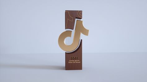 Momento Award Design, Trophy Design Ideas Creative, Creative Trophy Design, Plastic Packaging Design, Wood Trophy, Wood Trophies, Acrylic Trophy, Plaque Design, Award Ideas