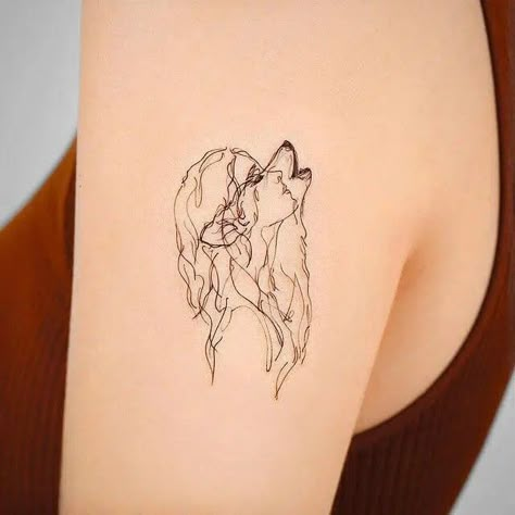 Teen Wolf Tattoo, Wolf Dreamcatcher Tattoo, Simple Wolf Tattoo, Wolf Pack Tattoo, Wolf And Moon Tattoo, Lone Wolf Tattoo, Wolf Tattoos For Women, Tattoo Ideas For Female, Geometric Wolf Tattoo