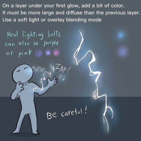 How To Draw Space Digital, How To Draw Thunder, Lightning Drawing Reference, How To Draw Electricity, Lighting Strike Drawing, Lightning Art Drawing, How To Draw Lightning, Art Advice, Artistic Space