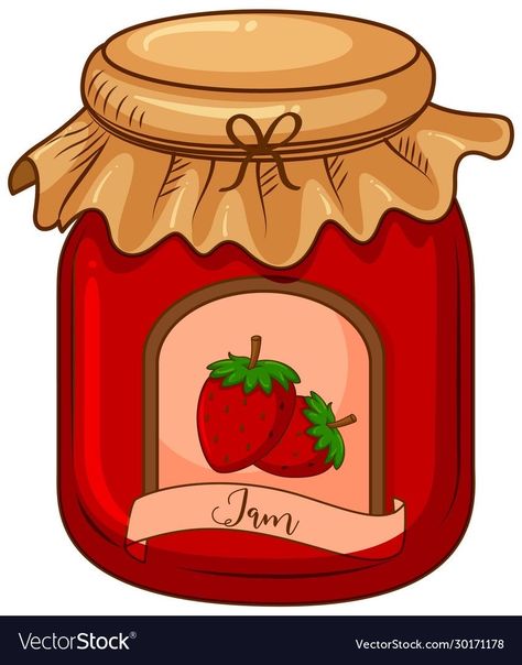 Jam Clipart, Strawberry Pictures, Grape Jam, Cooking Book, British Tea, Abc Coloring, Food Clipart, Food Cartoon, Food Clips