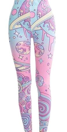 Goth Alien, Pastel Goth Leggings, Goth Leggings, Bear Fashion, Secret House, Clothes Closet, Pastel Goth, Stretch Pants, Skirt Leggings