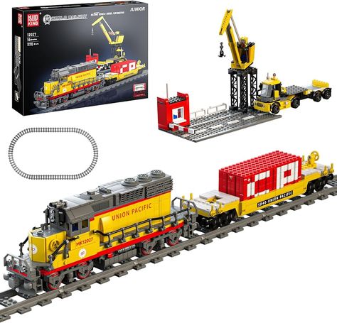 Train Set EMD SD40-2 Diesel Locomotive Trian Sets Building Toys,12027 Construction Toys Remote Control Train Models Building Blocks, RC Train Toys Model Trains for Adults Kids 14+(1170 PCS) - lego technic Ps4 Controller Custom, Locomotive Train, Train Sets, Diesel Locomotive, Mini Trucks, Construction Toys, Lego Technic, Train Set, Lego Ideas