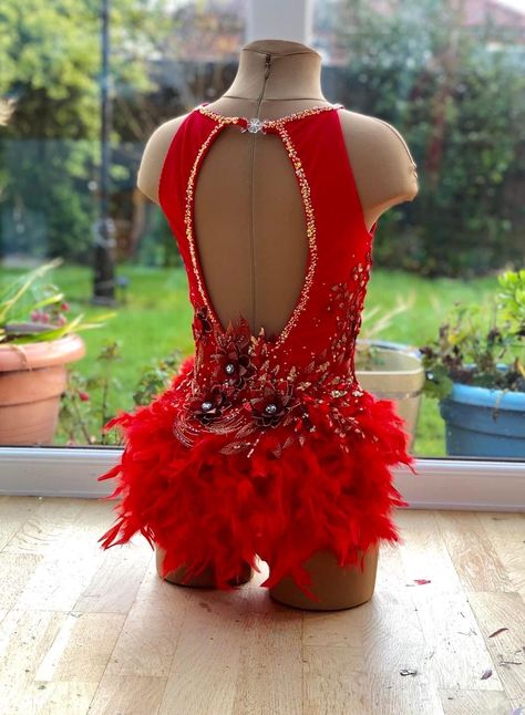 Red Jazz Dance Costumes, Freestyle Dance Outfits, Tap Dance Costumes, Jazz Dance Costumes Sassy, Salsa Dance Costume, Red Dance Costumes, Freestyle Dance Costumes, Twirling Costumes, Jazz Dance Costume