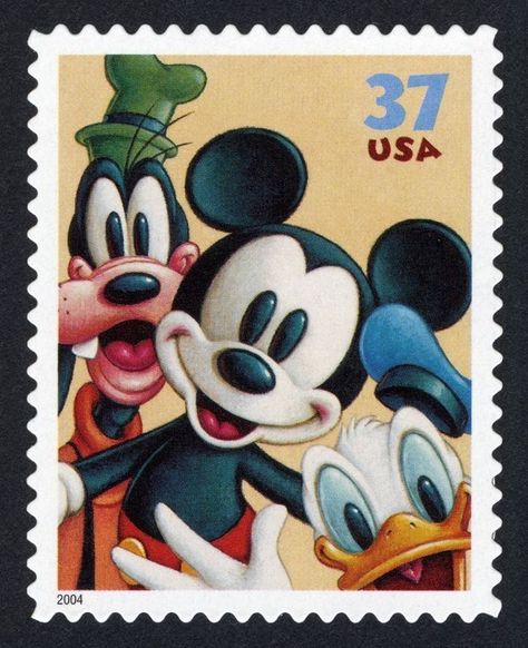 Disney Friendship, Disney Stamps, Goofy Mickey Mouse, Mickey Mouse And Donald Duck, Disney Characters Christmas, Art Of Disney, Disney Illustration, Usa Stamps, Goofy Disney