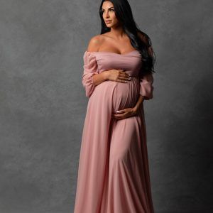 Pink Baby Shower Dress Flowy, Luxury Elegant Floor-length Maternity Dress, Long Maternity Dress Gowns, Luxury Romantic Floor-length Maternity Dress, Flowy Maternity Dress, Plus Size Maternity Dress, Maternity Gowns For Photoshoot, Maternity Shoot Dresses, Maternity Gown Photography