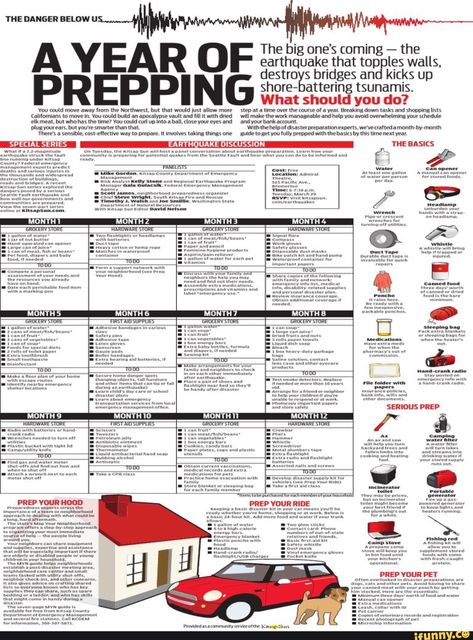 BASICS A YEAR OF PREPPING The big one's coming - the earthquake that tocªdas walls. destro s bridges an kICkS up shore- attering tsunamis. AKE DISEUSSION YHE - iFunny :) Survival Skills Emergency Preparedness, Pantry List, Doomsday Survival, Emergency Prepardness, Doomsday Prepping, Emergency Preparedness Kit, Emergency Preparation, Survival Life Hacks, Apocalypse Survival