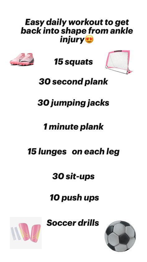 Soccer Leg Workout At Home, Soccer Workouts At Home, Soccer Diet, Easy Daily Workouts, Soccer Workout, Soccer Training Workout, Agility Workouts, Soccer Training Drills, Leg Workout At Home