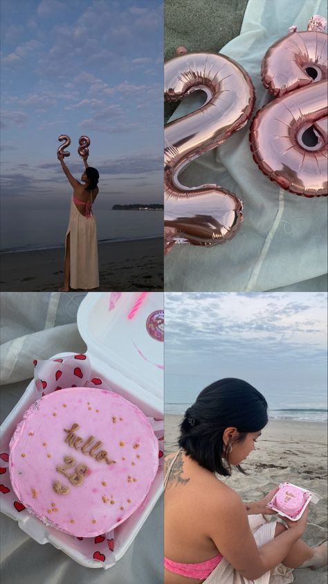 Birthday At The Beach Outfit, Beach Photoshoot Birthday Ideas, Beach Birthday Outfit Ideas, Beach Birthday Ideas For Women, Birthday Cake On The Beach, Birthday Photoshoot Ideas At The Beach, Beach Bday Ideas, Beach Bday Photoshoot, Beach Pictures Birthday