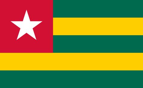 Fichier:Flag of Togo.svg Togo Flag, Africa Flag, Nuremberg Germany, African Countries, Flags Of The World, State Flags, Flag Colors, The Flag, National Flag