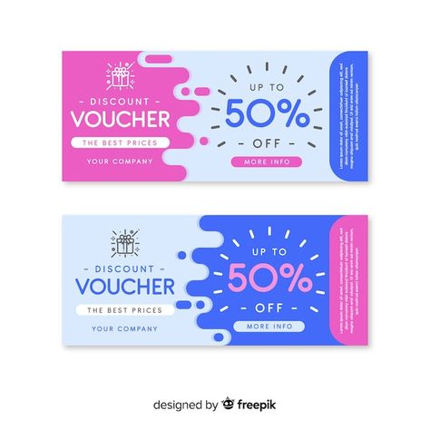 E Voucher Design, Coupon Design Ideas, Gift Voucher Design Ideas, Voucher Design Ideas, Business And Advertising, Gift Voucher Design, Flat Color Palette, Voucher Design, Banner Design Inspiration