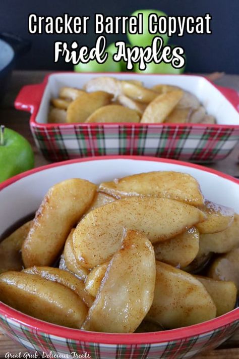 Green Apples Dessert, Homemade Easy Recipes, Granny Smith Apples Recipes, Green Apple Recipes, Cracker Barrel Copycat, Cracker Barrel Fried Apples, Apple Brown Sugar, Apple Cobbler Recipe, Apple Dishes