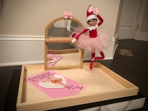 Elf Ballerina Ideas, Elf On The Shelf Ballerina, Ballet Elf On The Shelf, Elf On The Shelf Gym, Multiple Elf On The Shelf Ideas, Funny Elves, Elf On The Shelf Easy, Elf 2023, Elf Is Back Ideas