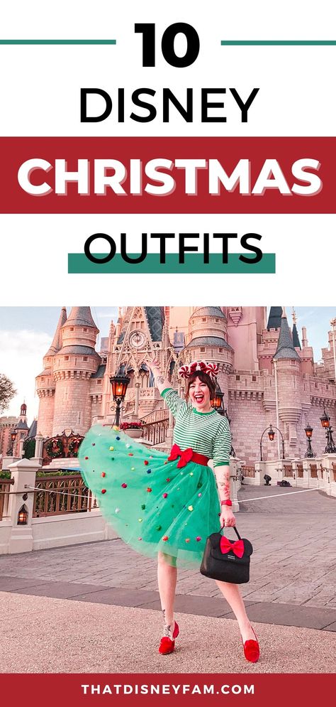 disney christmas outfits Christmas Outfit Disney World, Christmas At Disneyworld, Walt Disney World Christmas Outfits, Christmas Theme Park Outfit, Christmas Town Outfit, Disneyland Birthday Outfit Women, Disneybound Outfits Christmas, Disney Mom Outfits Winter, Jollywood Nights Outfit Ideas