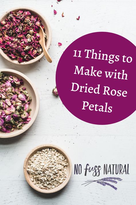 Not sure what to do with those rose petals that are falling to the floor? Tired of the worn out craft ideas turning rose petals into decorations? Here you will find 11 DIY practical uses for rose petals which make welcomed holiday gifts, hostess gifts, baby shower prizes, birthday presents, Mother’s Day gifts, and more! #rosepetals #holidaygifts #DIYgift #roses What To Do With Old Rose Petals, What To Do With Dead Roses, Uses For Rose Petals, Rose Petals Craft, Natural Face Mask Recipes, Rose Petal Uses, Simmer Pot Recipes, Shower Prizes, Fresh Rose Petals