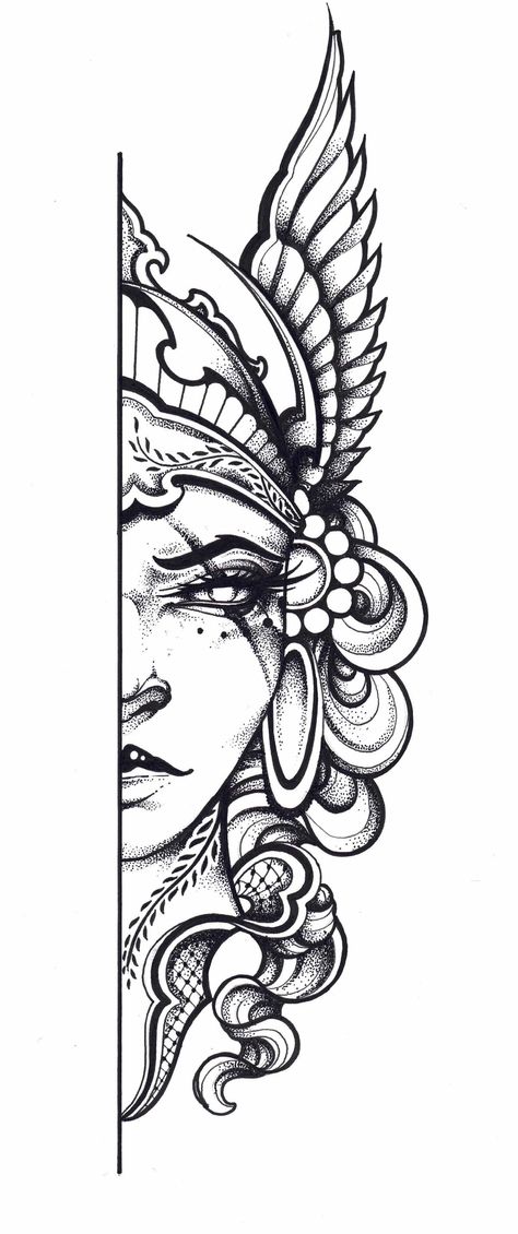 Blackwork Tattoo Design Drawings, Valkyrie Art, Edgy Shirts, Valkyrie Tattoo, Culture People, Tattoo Culture, Tattoo Outline Drawing, Muster Tattoos, Tattoo Stencil Outline