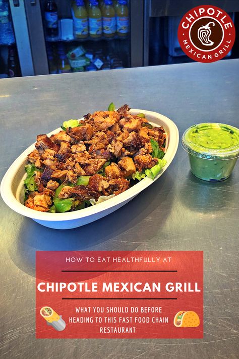 Chipotle Mexican Grill is known for its HUNKY BURRITOS and oozing tacos... However there are a lot of HEALTHY options at this Mexicali Fresh Fast Food Restaurant... And I have tips and tricks on how you can order the healthiest options without sacrificing flavor!!! #chipotle #mexicanfood #fastfood #healthylifestyle Healthy Fast Food Restaurants, Chipotle Order, Healthy Fast Food Options, Chipotle Mexican Grill, Mexican Grill, Fast Healthy Meals, Wellness Recipes, Food Places, Food Restaurant