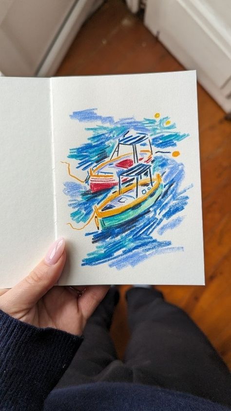 Ella Ruth | Travel Illustrator (@ellaruth.arts) • Instagram photos and videos Art Colour Pencil, Holiday Sketchbook, Crayon Texture, Marker Artwork, Artwork Sketchbook, Sketchbook Artist, Illustration Travel, Art Colour, Sketchbook Illustration