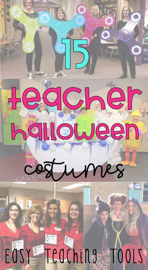 School Supplies Halloween Costumes, Team Costumes Ideas, Math Costumes For Teachers, Daycare Costumes For Teachers, M M Costume Group, Teacher Team Halloween Costume Ideas, Teacher Matching Halloween Costumes, Costumes For School Staff, Teachers Costumes For School