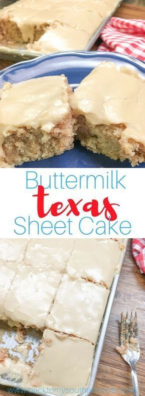 Buttermilk Texas Sheet Cake Dessert To Make, Texas Sheet, Cake Cup, Texas Sheet Cake, Sheet Cake Recipes, Köstliche Desserts, Desserts To Make, Yummy Sweets, Food Cakes